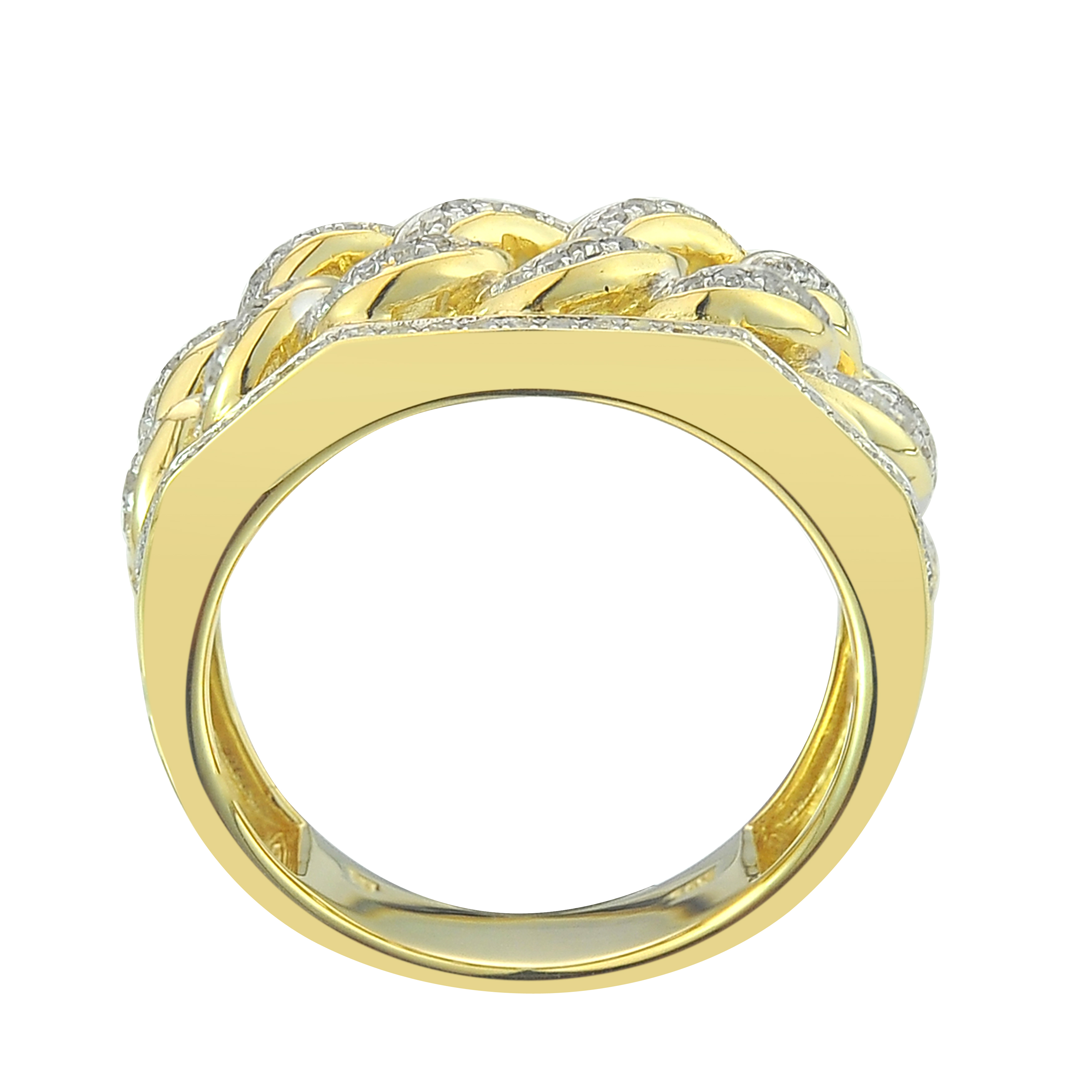 Diamond Infinity Ring 0.72 ct. 10K Yellow Gold 11.46 g